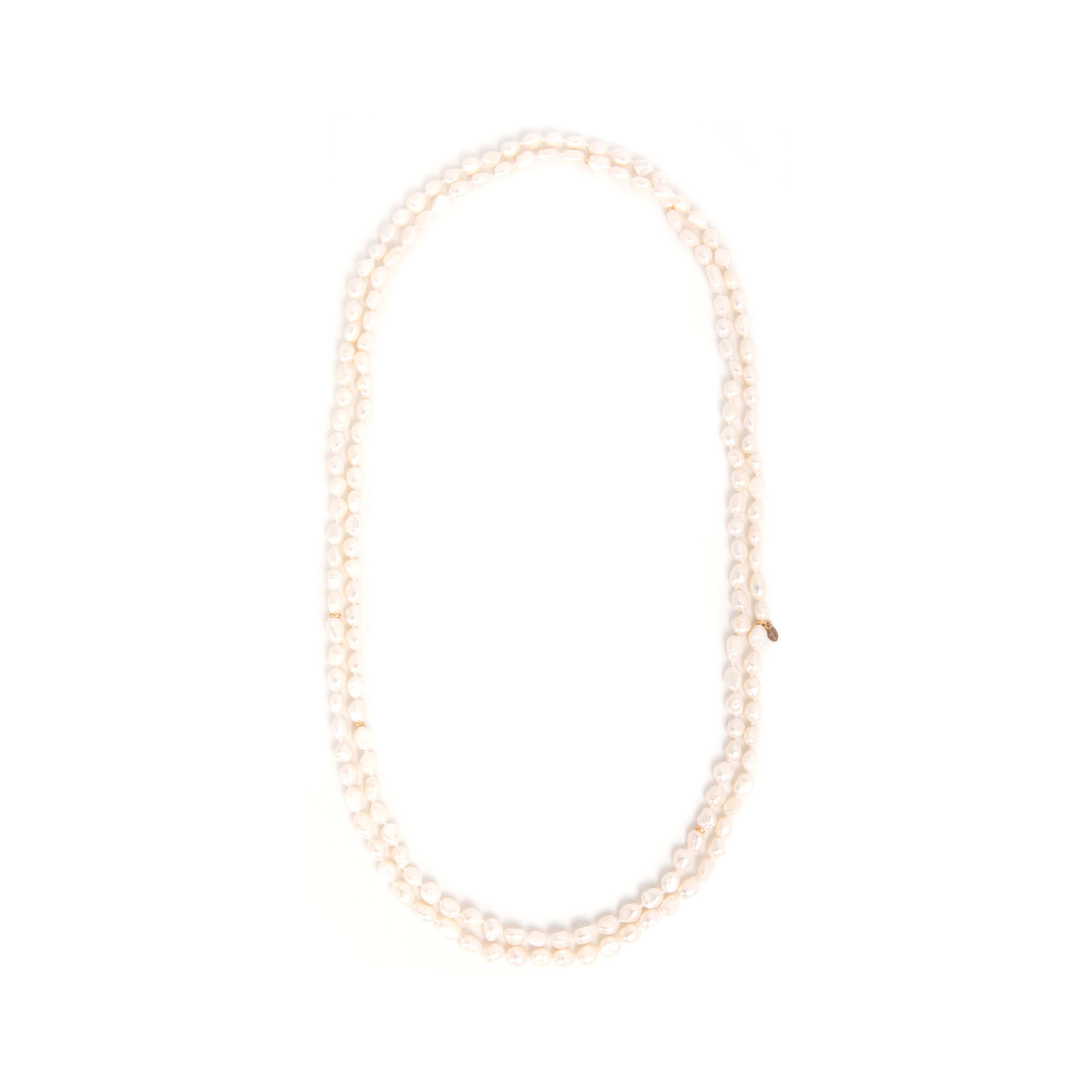 Cubagua Necklace #6 (160cm) - White Pearl Necklaces TARBAY   
