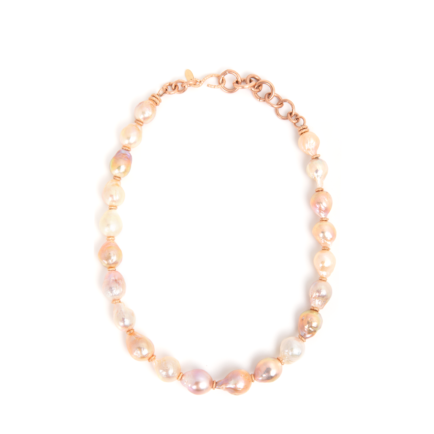 Barroca Necklace #1 (45cm) - Salmon Pearl Necklaces TARBAY   