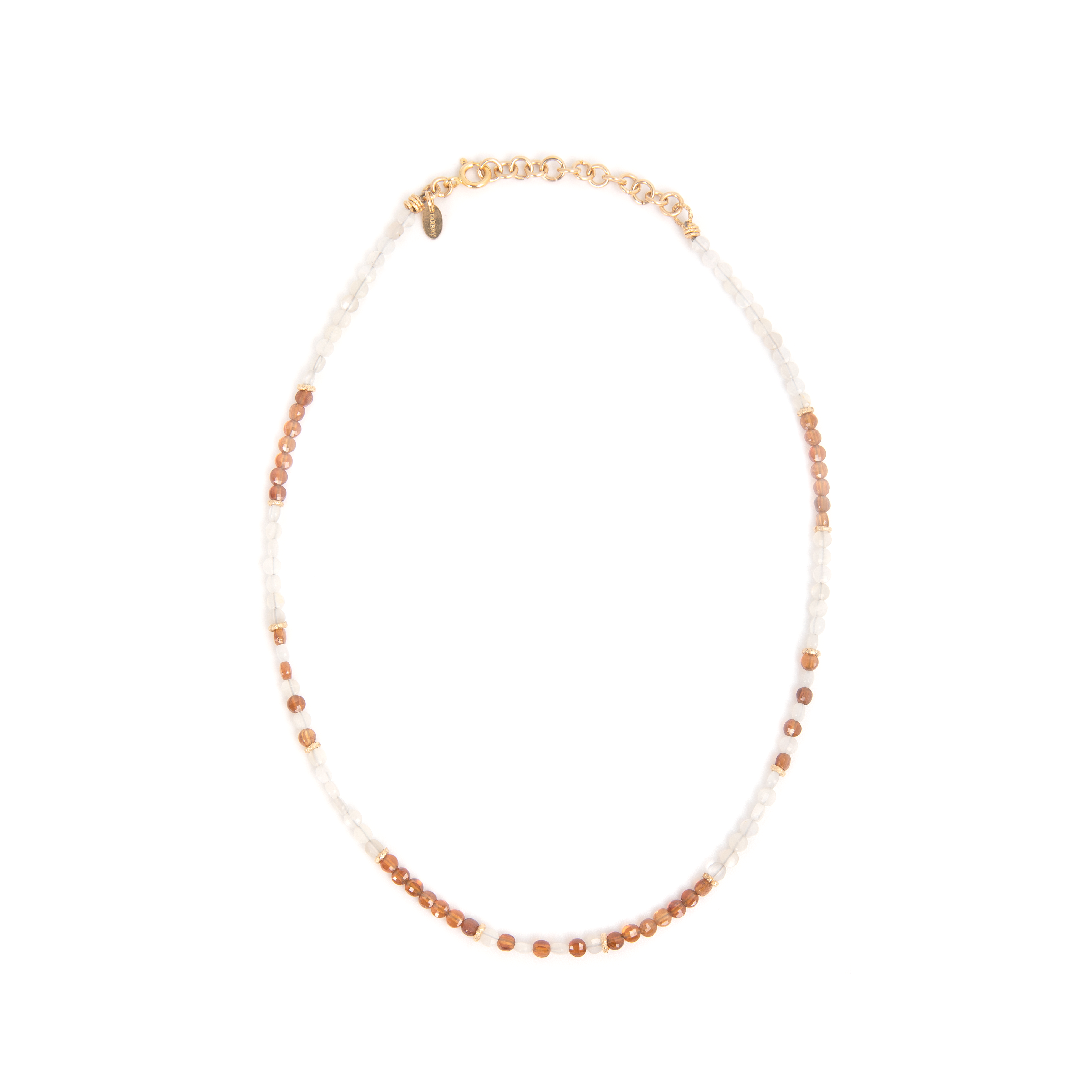 Aurora Necklace #1 - Moon Stone & Spessartite Necklaces TARBAY   