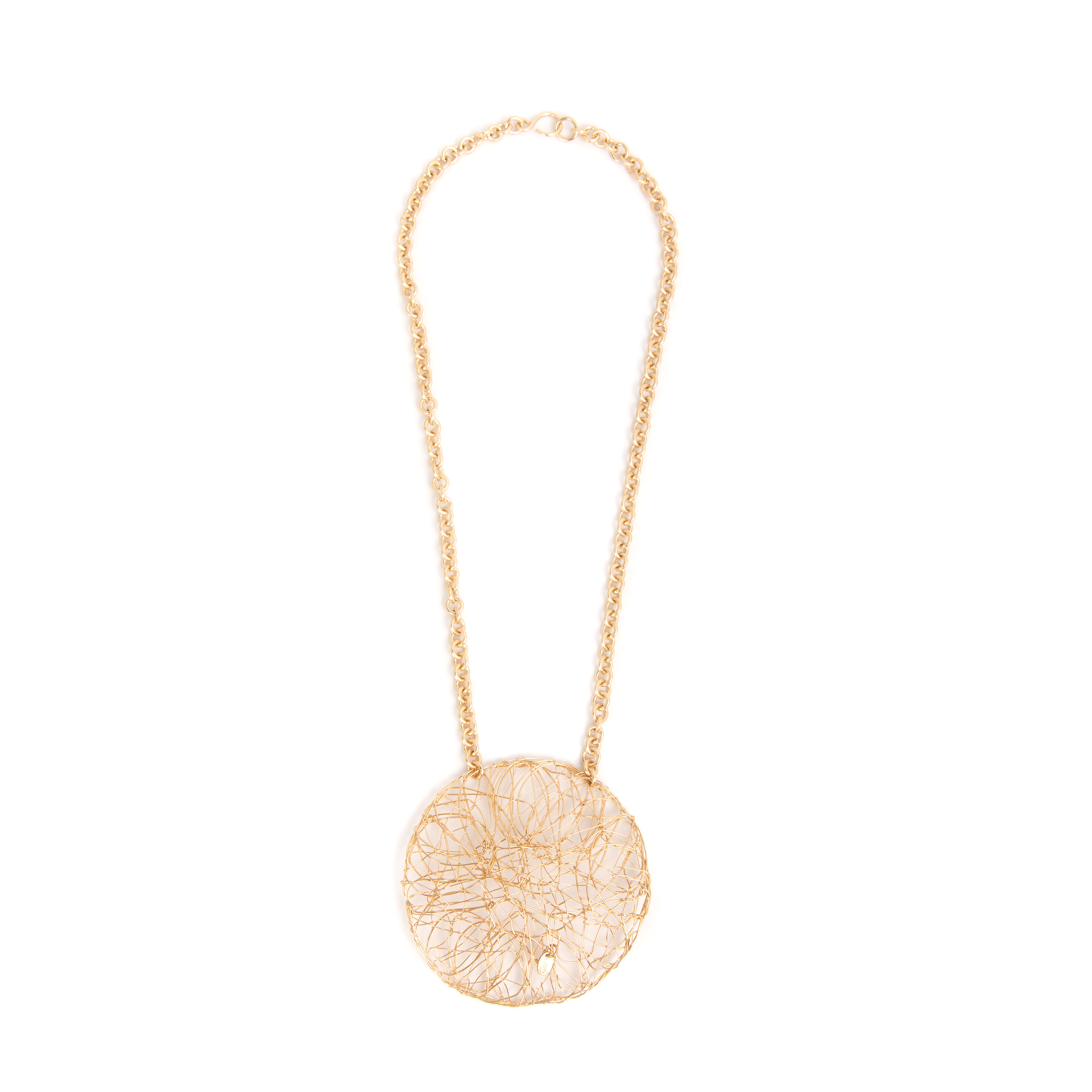 Aura Necklace #9 (70mm) - Yellow Gold Necklaces TARBAY   