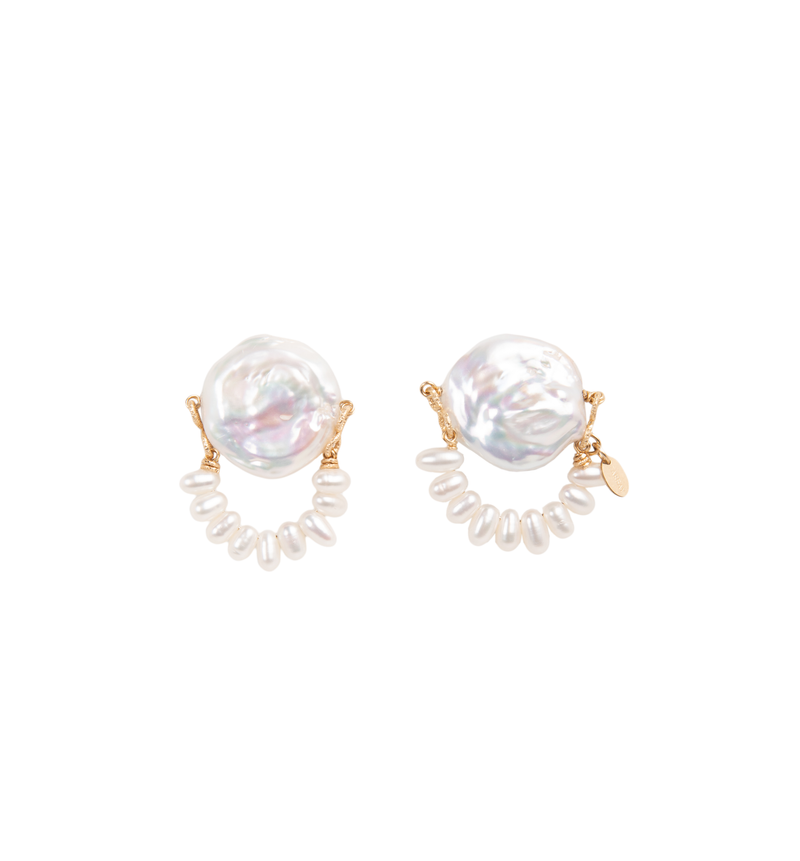 Keshi Earrings #3 (35mm) - Pearl Earrings TARBAY   