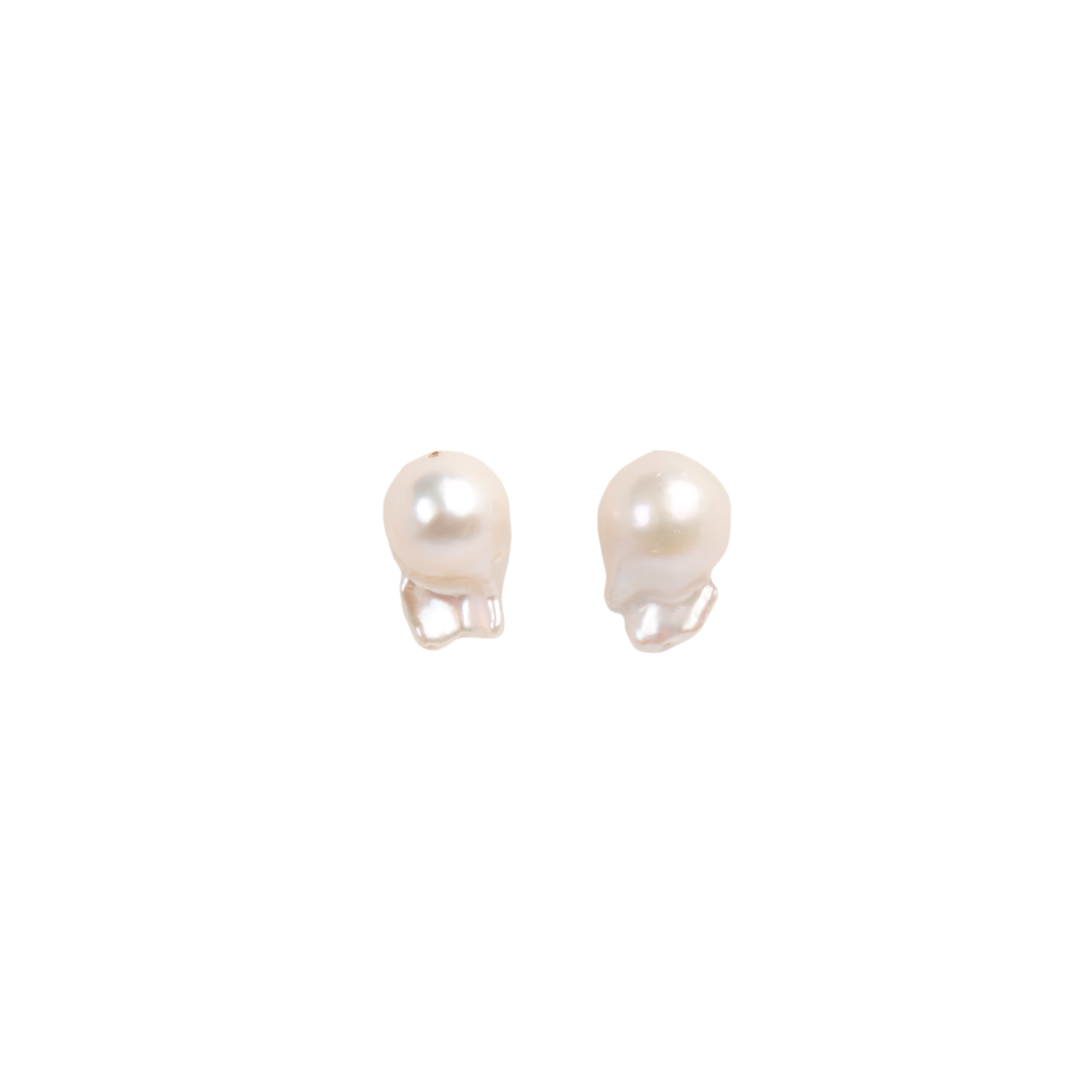 Barroca Earrings #1 (19-20mm) - White Pearl Earrings TARBAY   