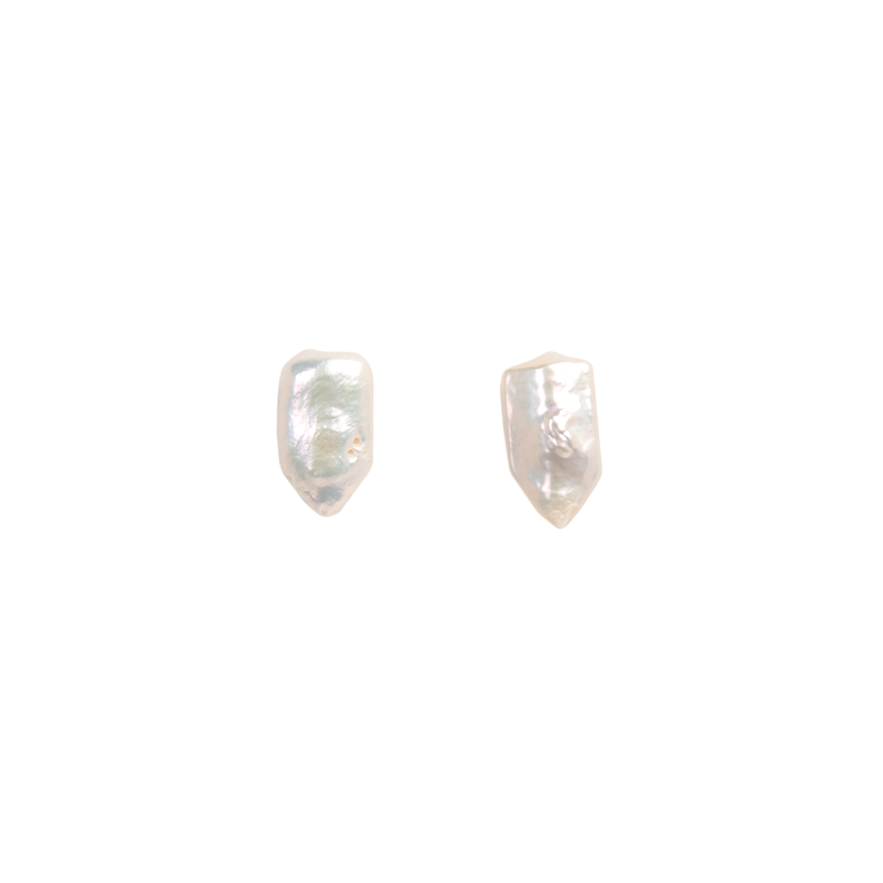 Barroca Earrings #1 (15mm) - White Pearl Earrings TARBAY   