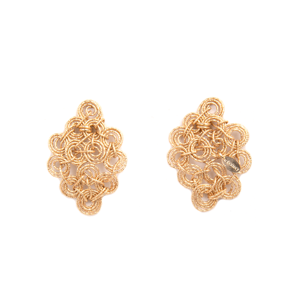 Mundala Earrings #5 (40mm) - Yellow Gold Earrings TARBAY   
