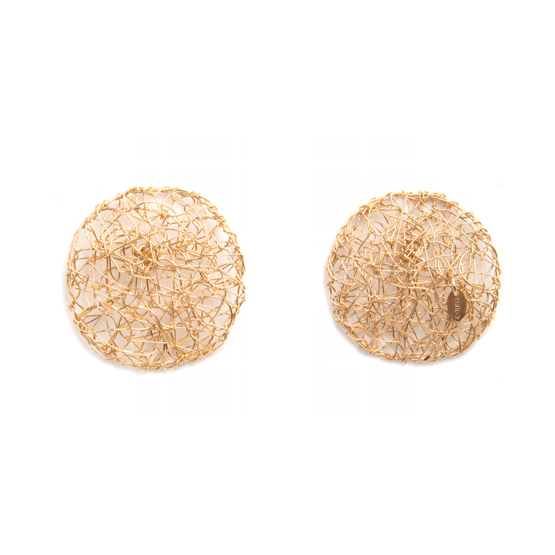 Aura Earrings #0 (40mm) - Yellow Gold Earrings TARBAY   