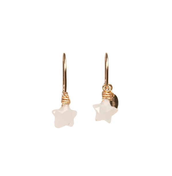 Gema Earrings #1 (10mm) - Moon Stone Earrings TARBAY   