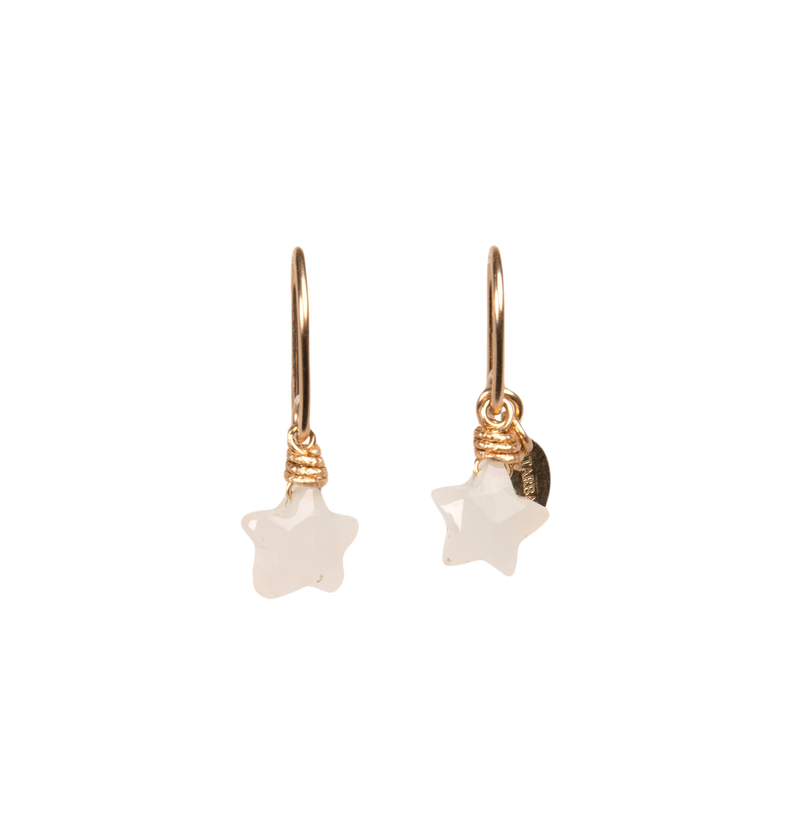 Gema Earrings #1 (10mm) - Moon Stone Earrings TARBAY   