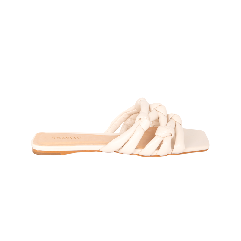 Emma Flat Sandals - Mascarpone Flats TARBAY   