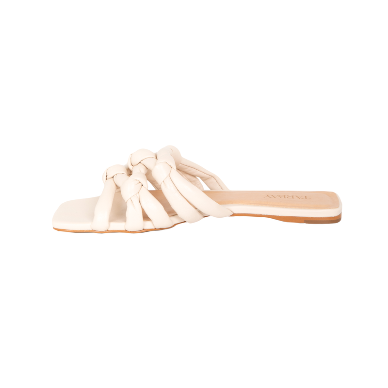 Emma Flat Sandals - Mascarpone Flats TARBAY   