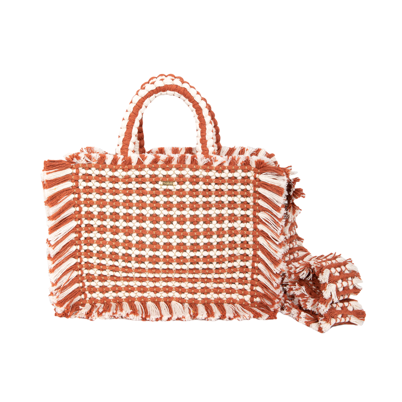 Gossypium Crossbody Bag - Caramel & Buttercream Shoulder & Crossbody Bags TARBAY   