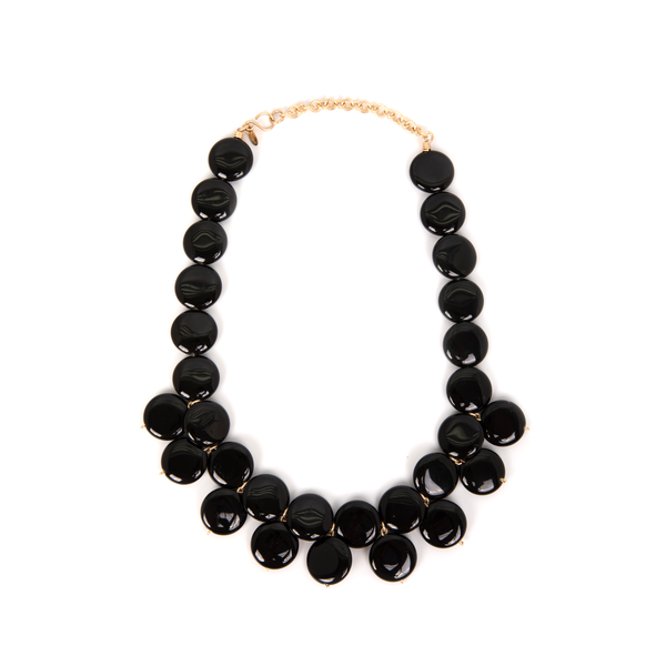 Mauritia Necklace #1 - Black Agate Necklaces TARBAY   