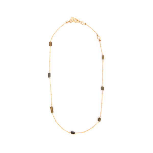 Pensamientos Necklace #1 - Green Tourmaline Necklaces TARBAY   