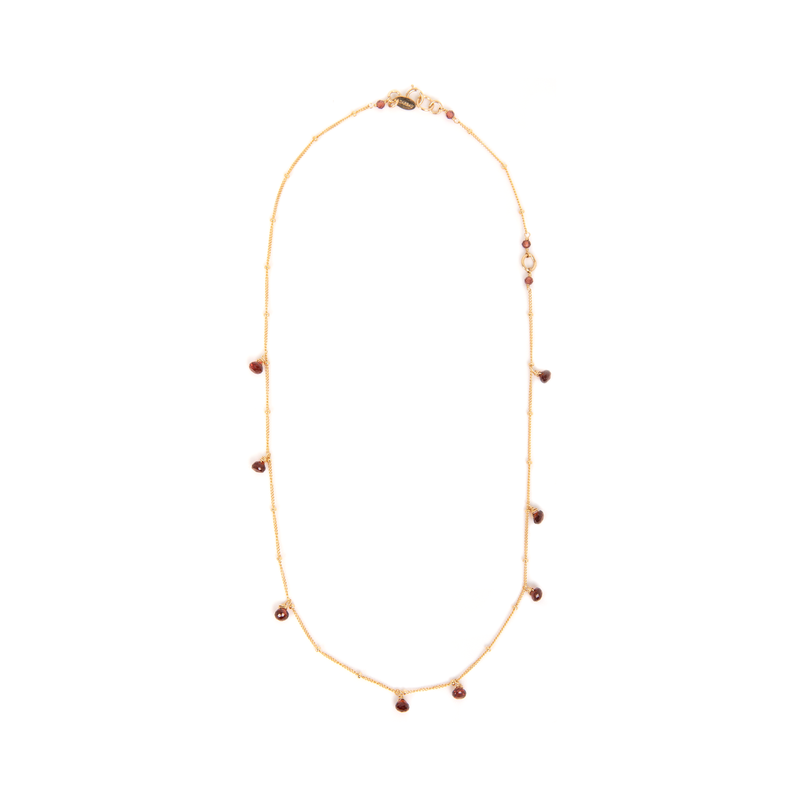 Pensamientos Necklace #1 - Garnet Necklaces TARBAY   