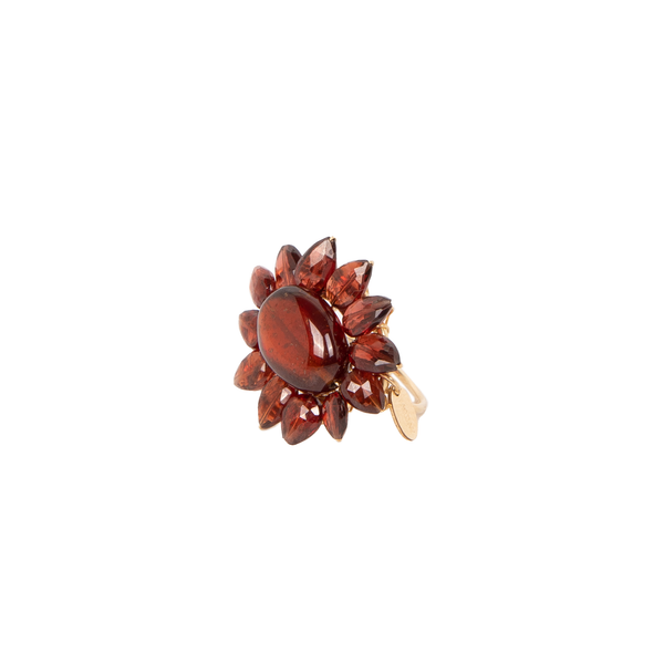 Guzmania Ring #1 (28mm) - Garnet Rings TARBAY   