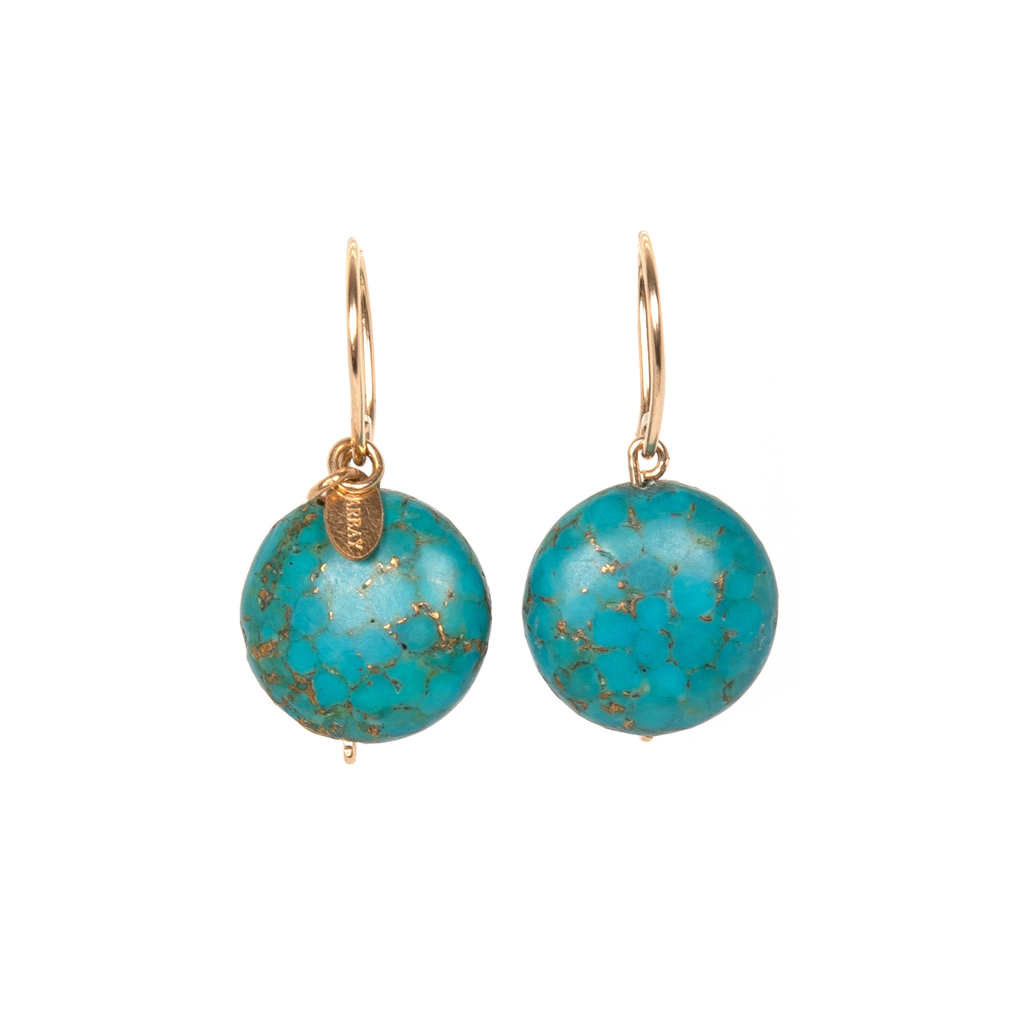 Gema Earrings #1 (20mm) - Turquoise Earrings TARBAY   