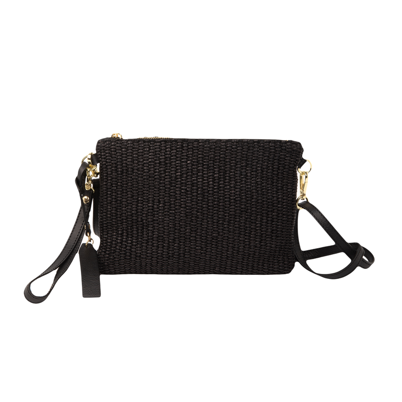 Danna Clutch & Crossbody Bag - Black Clutches TARBAY   