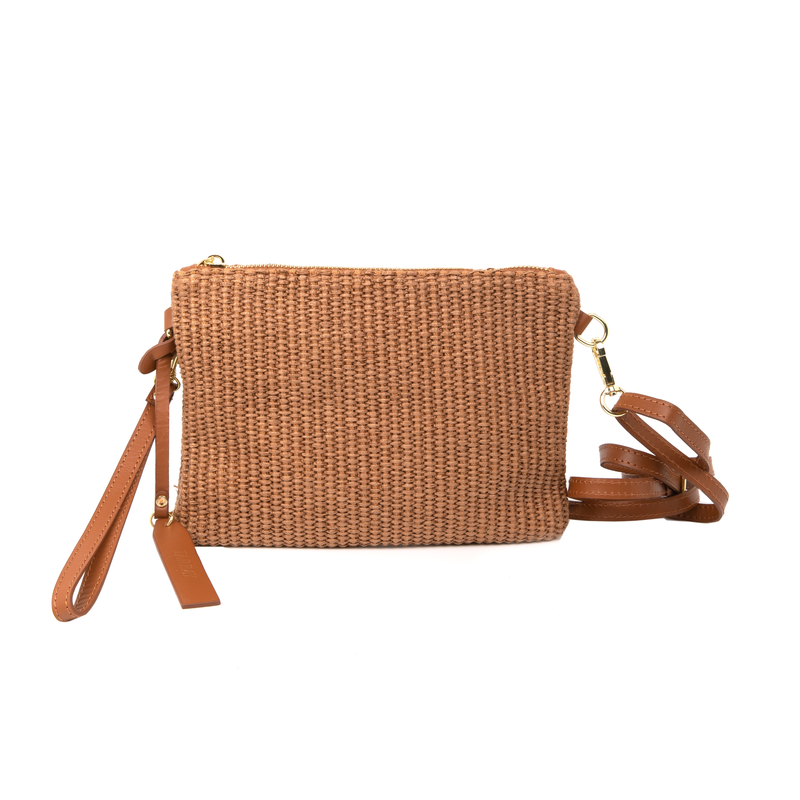 Danna Clutch & Crossbody Bag - Caramel Clutches TARBAY   