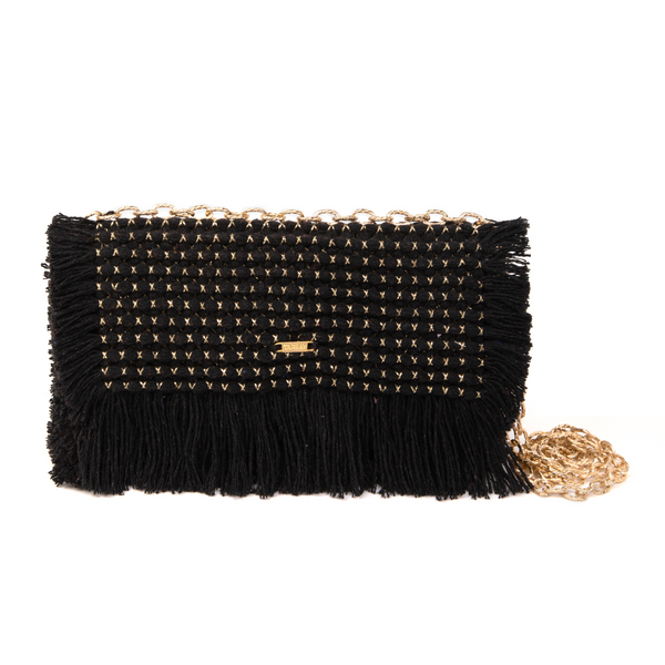 Gossypium Clutch Bag - Black Clutches TARBAY   