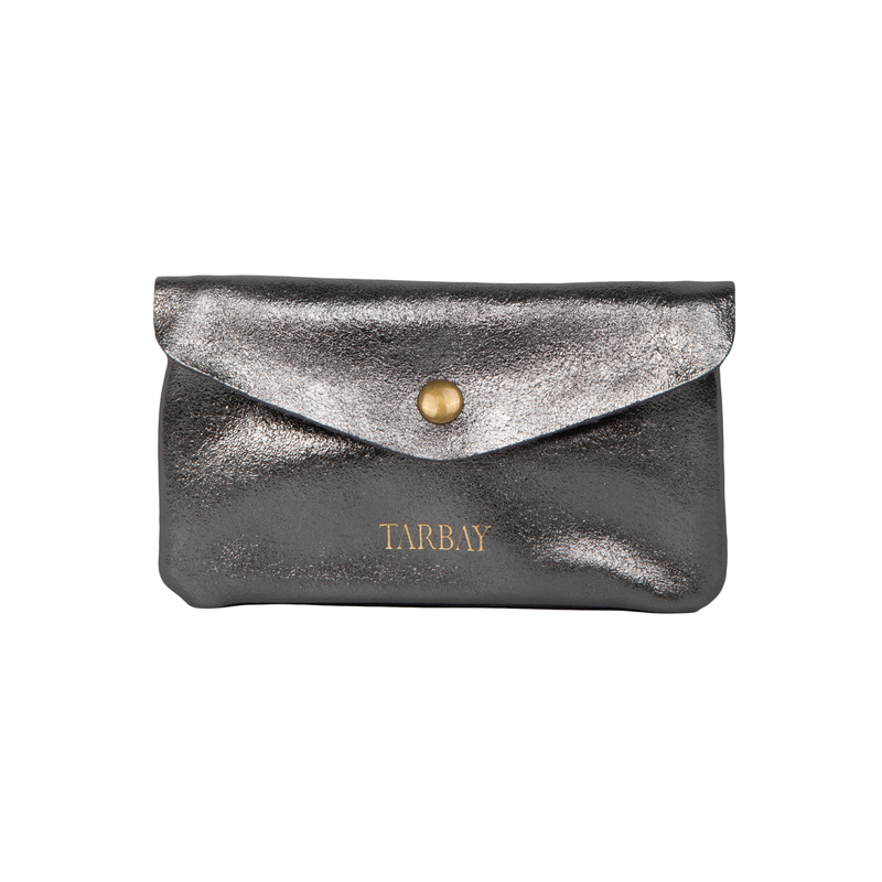 Blair Genuine Leather Wallet #2 - Metallic Gray Wallets TARBAY   