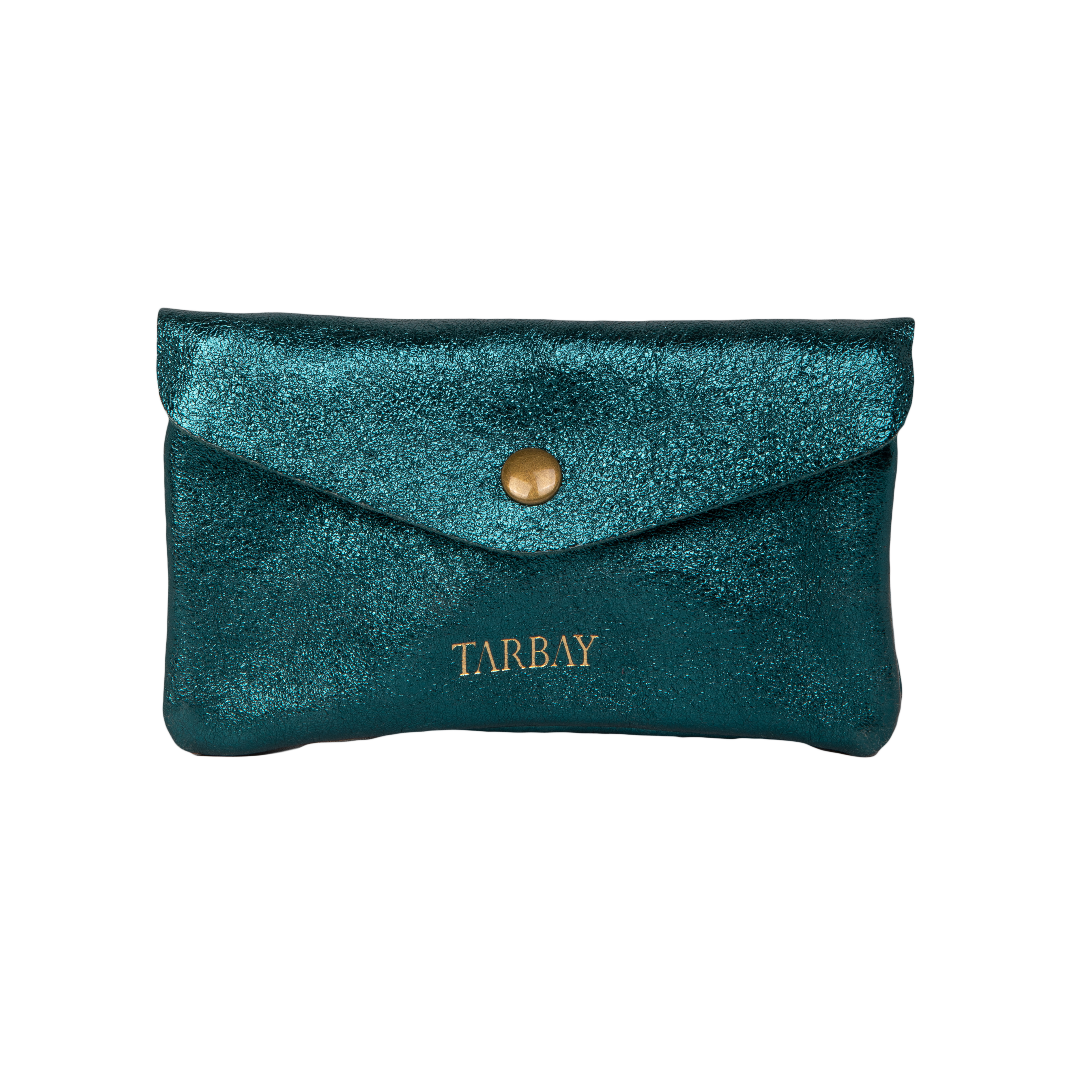 Blair Genuine Leather Wallet #2 - Metallic Turquoise Wallets TARBAY   