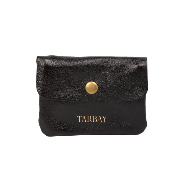 Blair Genuine Leather Wallet #1 - Metallic Black Wallets TARBAY   