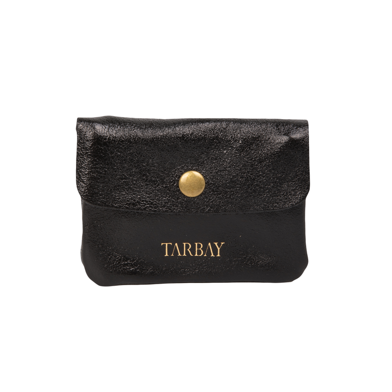 Blair Genuine Leather Wallet #1 - Metallic Black Wallets TARBAY   