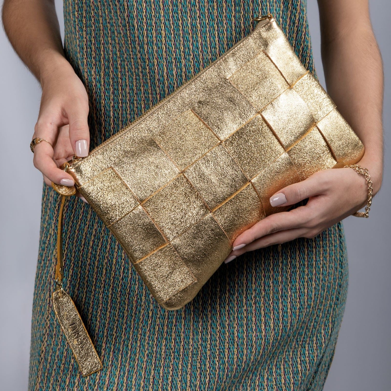 Maia Clutch & Crossbody Bag - Gold Clutches TARBAY   