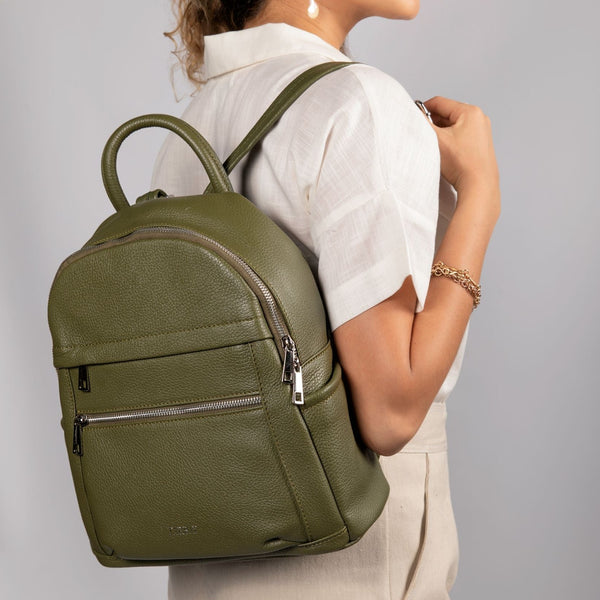 Alizeh Handbag - Olive Backpacks TARBAY   