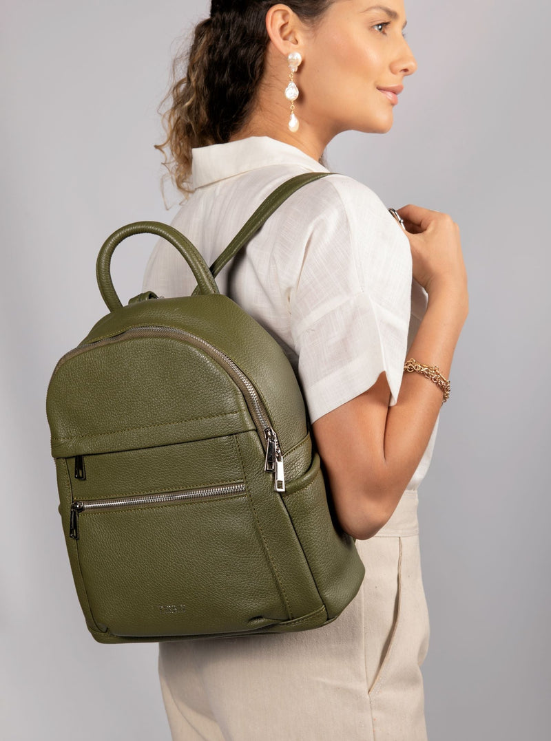 Alizeh Handbag - Olive Backpacks TARBAY   