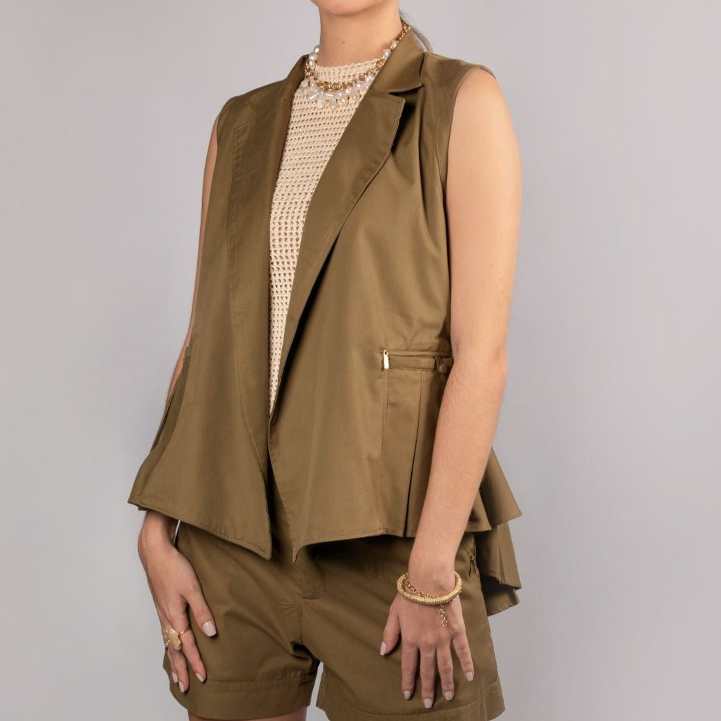 Edith Vest - Olive Jumpers TARBAY   