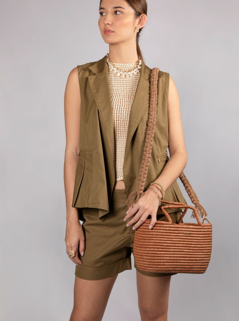 Edith Vest - Olive Jumpers TARBAY   