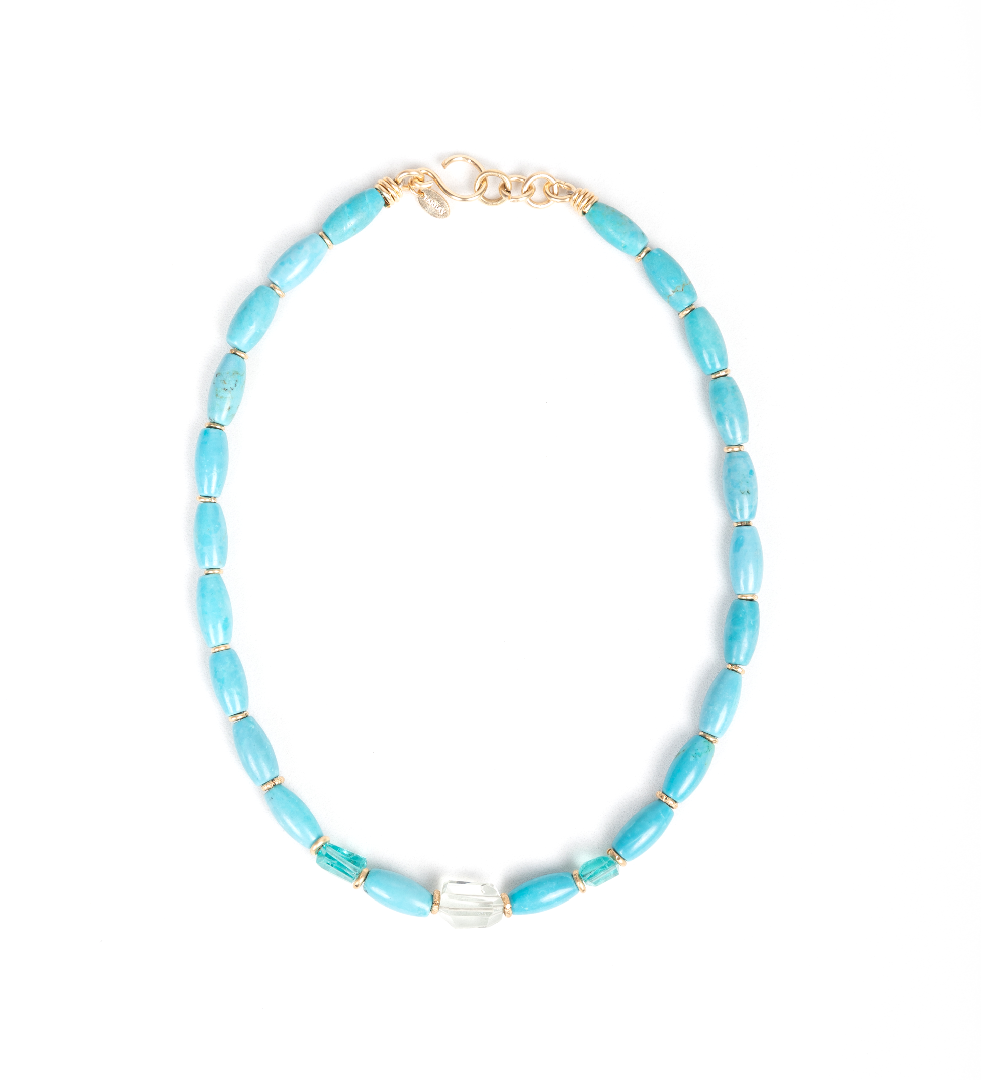 Jacinto Necklace - Turquoise & Apatite Necklaces TARBAY   