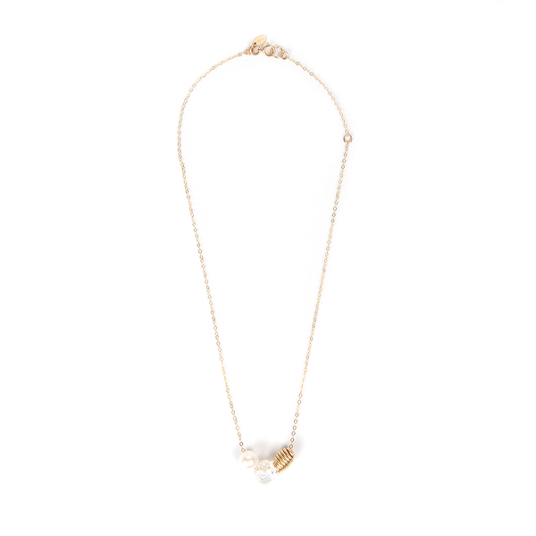Rulo Necklace - Topaz & Pearl Necklaces TARBAY   