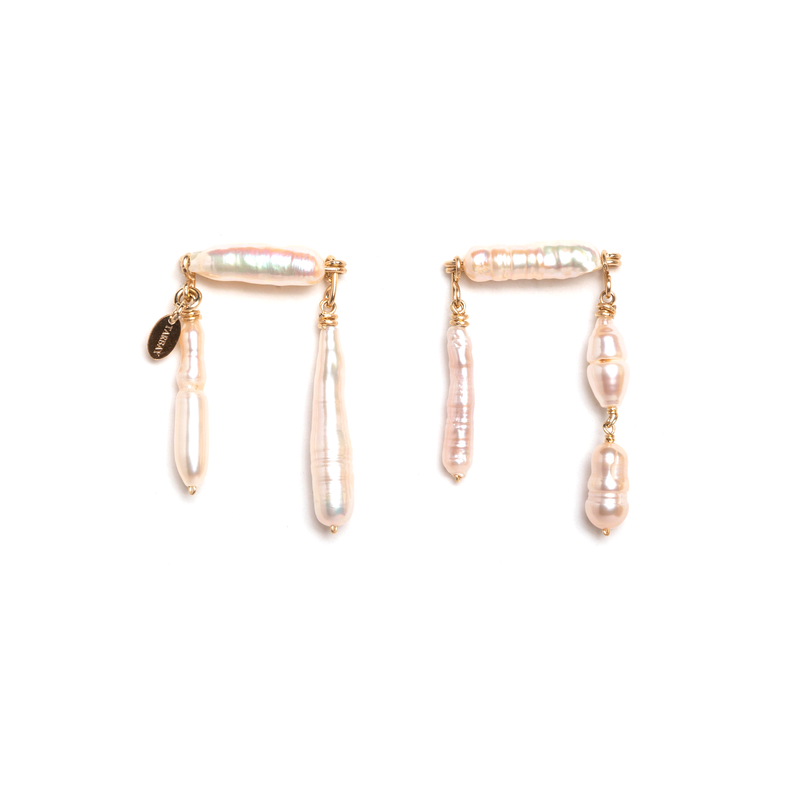 Akoya Dangle Earrings (40mm) - Pearl Earrings TARBAY   