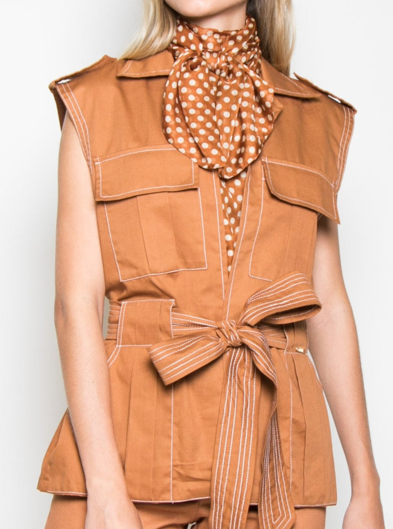 Genipa Vest - Caramel Vest TARBAY   