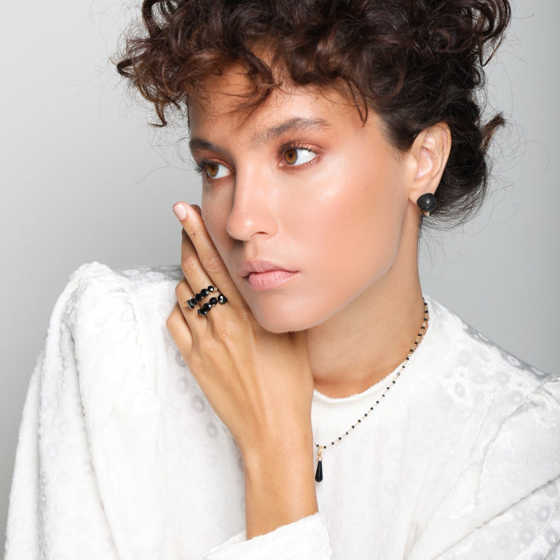 Atargati Ring - Black Onyx Rings TARBAY   
