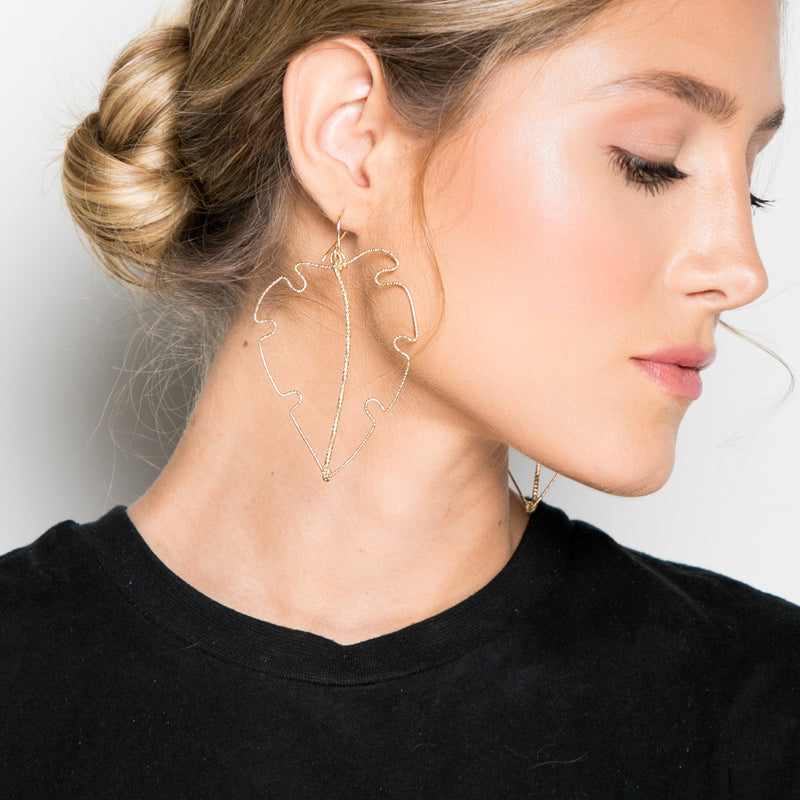Leaves Earrings (90mm) Earrings TARBAY   