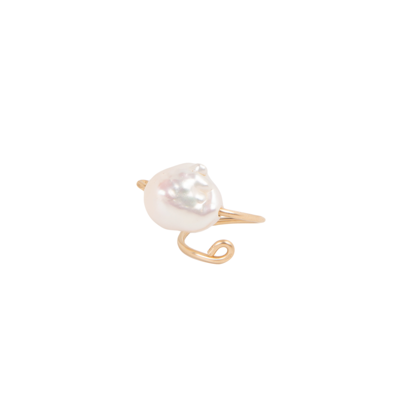 Barroca Ring #1 (20mm) - White Pearl Rings TARBAY   