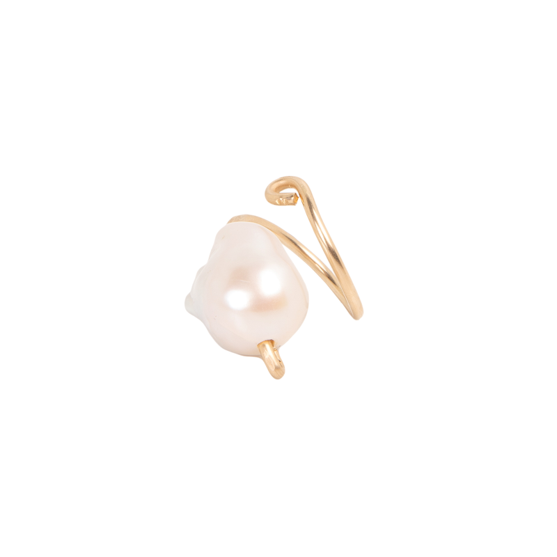 Barroca Ring #1 (27mm) - White Pearl Rings TARBAY   
