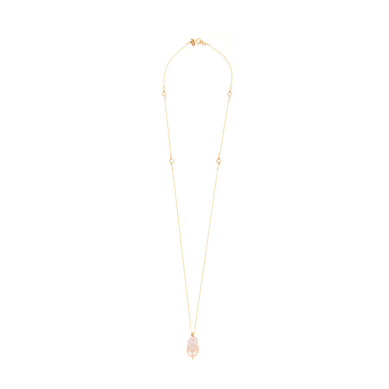 Barroca Necklace #02 Salmon Pearl Necklaces TARBAY   