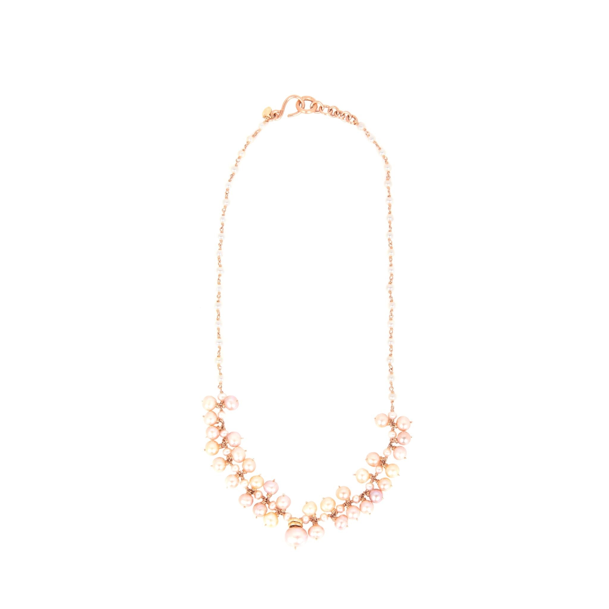 Margarita Pearls Necklace #18 Salmon Pearl Necklaces TARBAY   