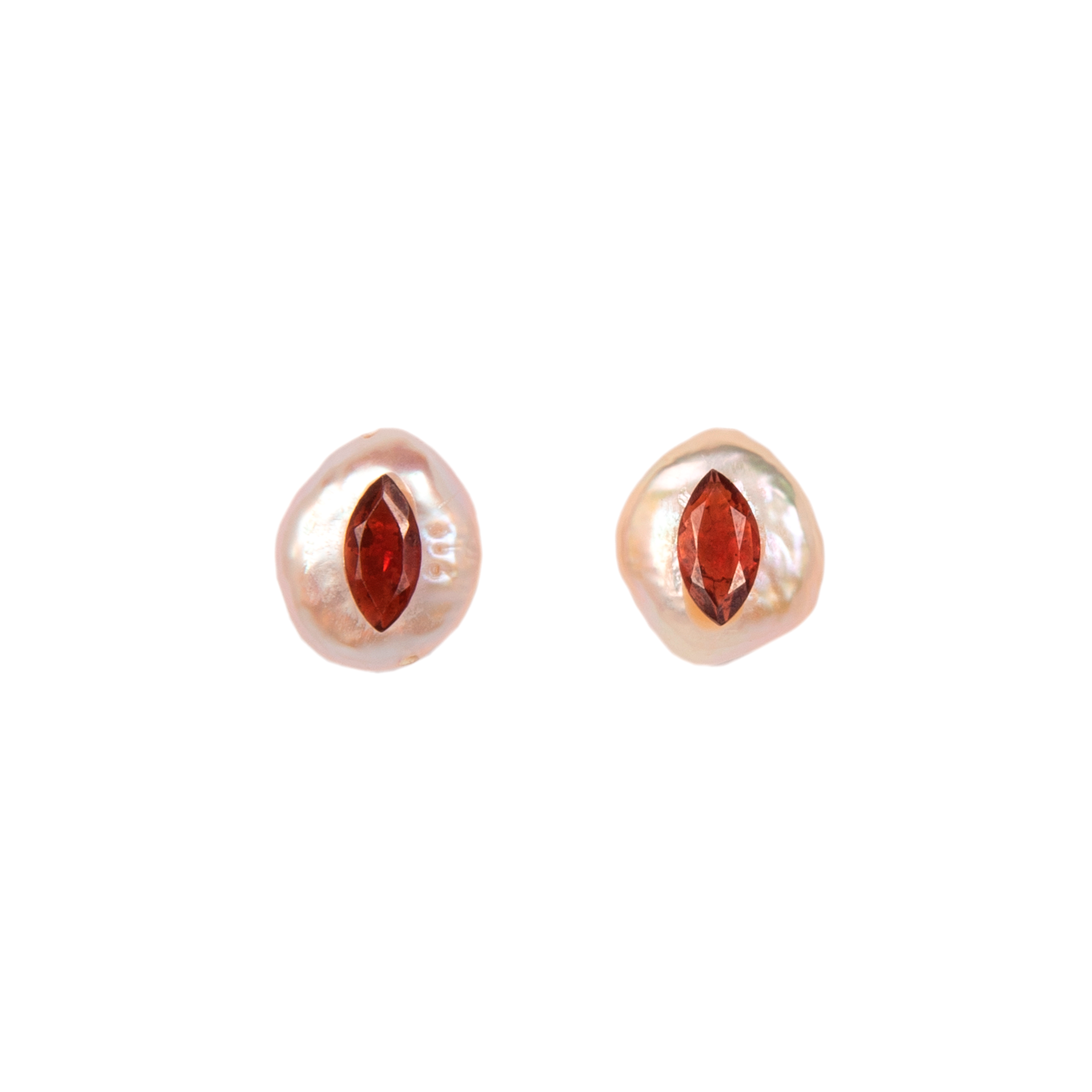 Keshi Earrings #8 (12mm) - Gems Earrings TARBAY   
