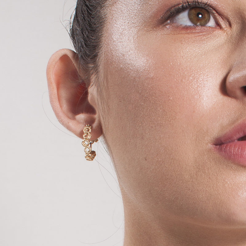 Beth Hoop Earrings (20mm) - Yellow Gold Earrings TARBAY   