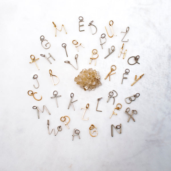 Handmade Letter Charm #2 (20mm) Charms TARBAY   