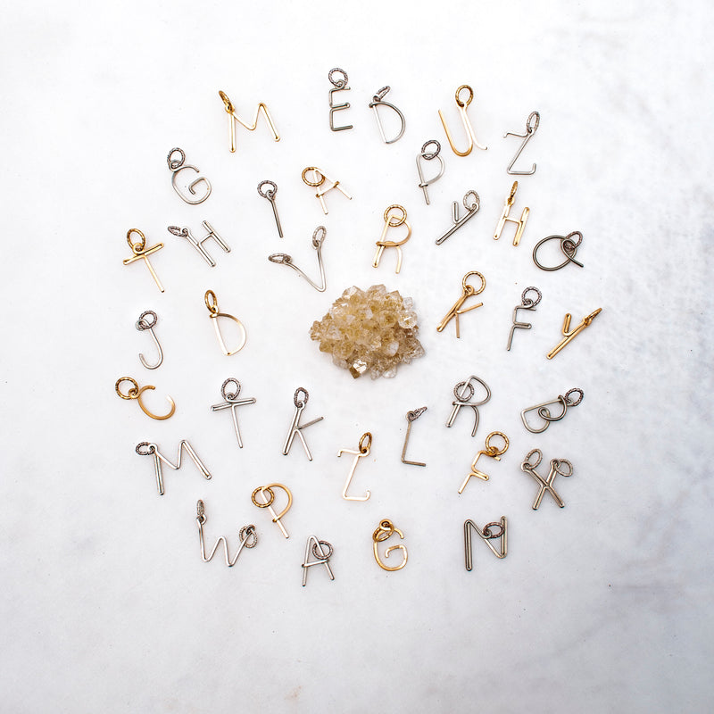 Handmade Letter Charm #2 (20mm) Charms TARBAY   