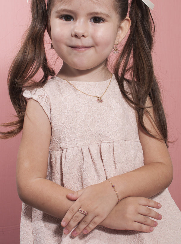 Racimo Necklace - Rose Quartz & Rhodochrosite Necklaces TARBAY   