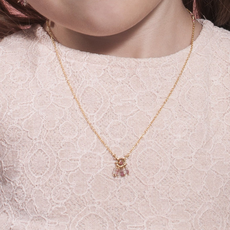 Racimo Necklace - Rose Quartz & Rhodochrosite Necklaces TARBAY   