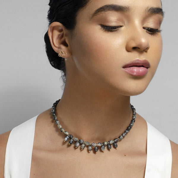 Mauritia Necklace #3 - Jasper Necklaces TARBAY   