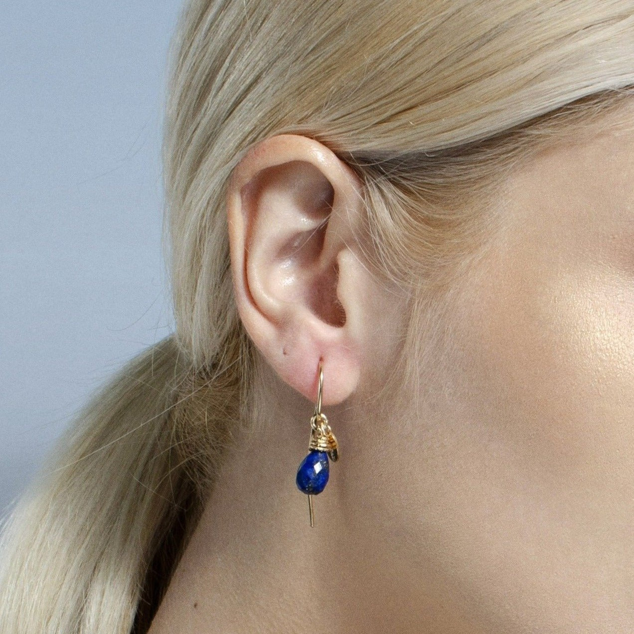 Serpentina Earrings - Lapis Lazuli Earrings TARBAY   