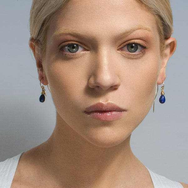 Serpentina Earrings - Lapis Lazuli Earrings TARBAY   